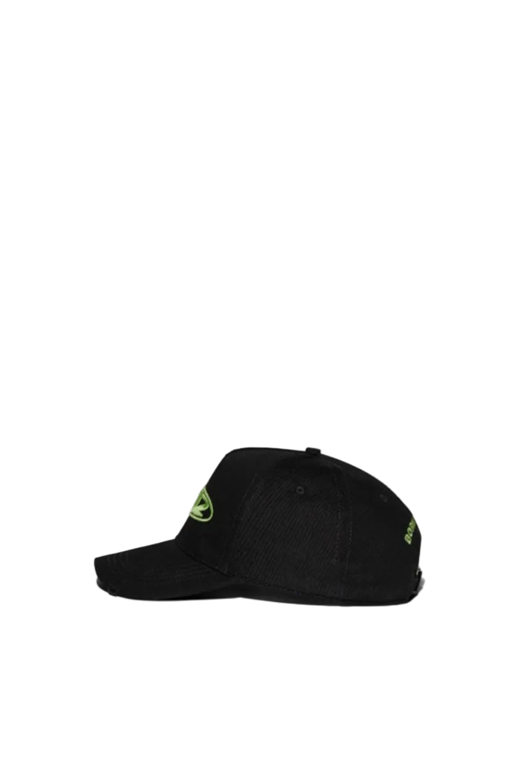 Dsquared2 Men's Cotton Gabardine Baseball Cap - Black/Green