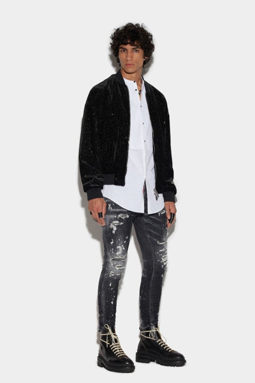 Dsquared2 Men's Super Twiggy Stretch Denim Jeans - Black