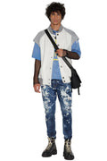 Dsquared2 Men's Relax Long Crotch Stretch Denim Jeans - Navy Blue