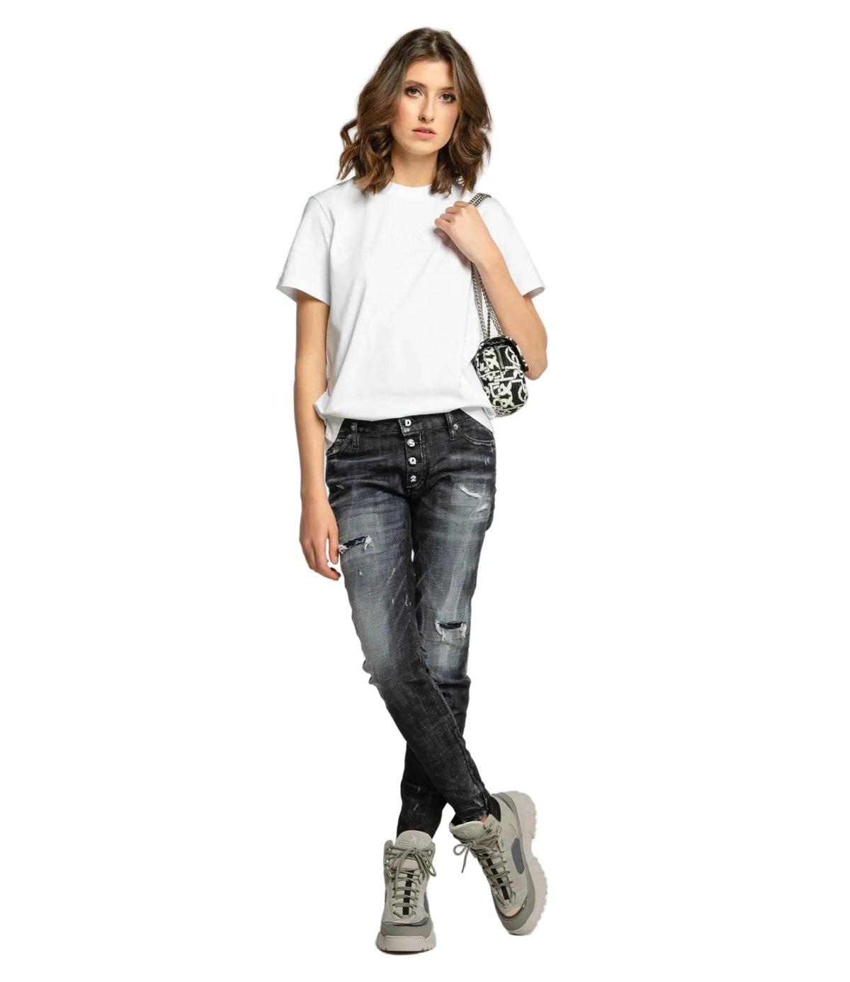 Dsquared2 Women's 5-Pocket Stretch Denim Jeans - Black