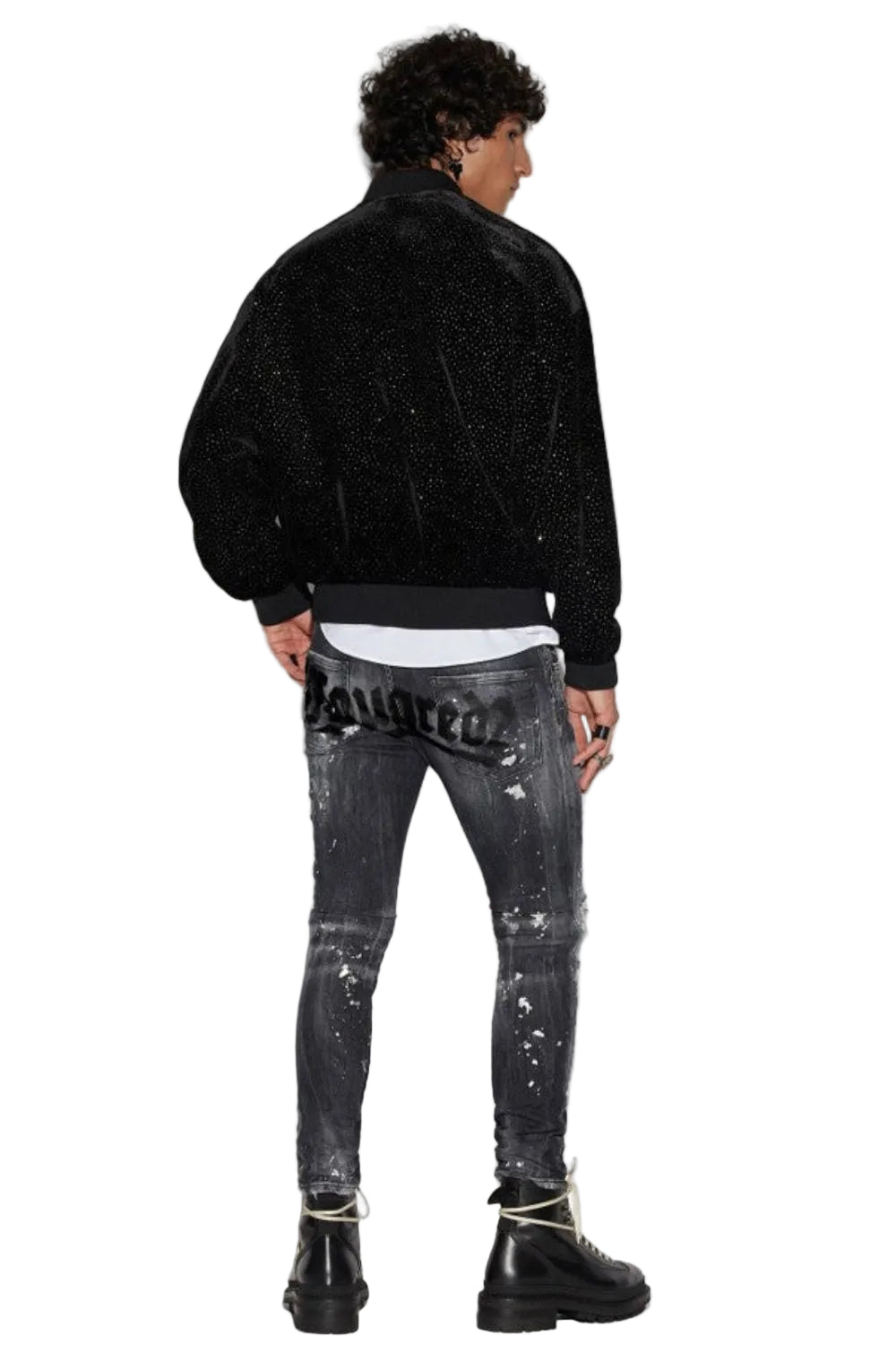 Dsquared2 Men's Super Twiggy Stretch Denim Jeans - Black