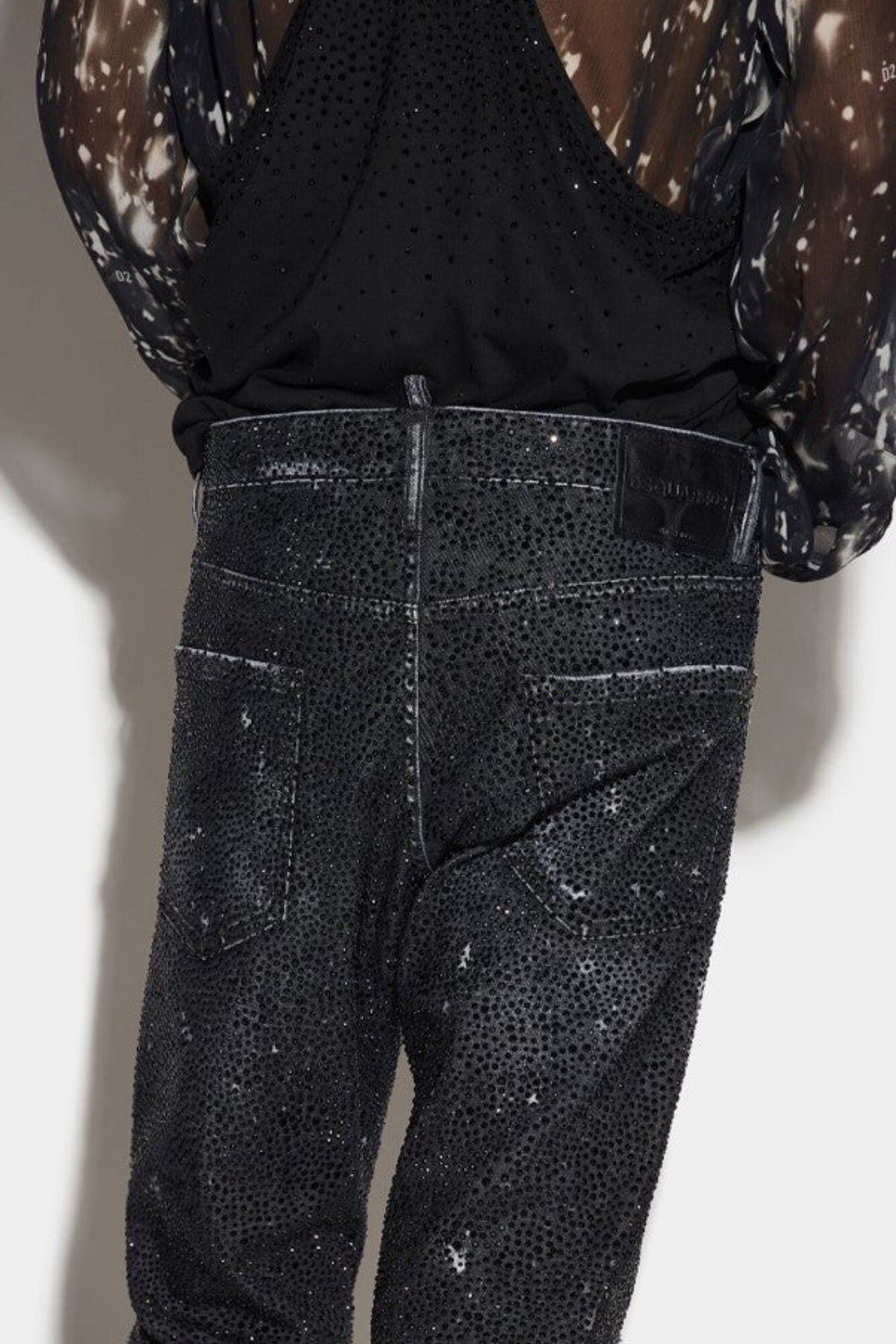 Dsquared2 Men's Black Galaxy Cool Guy Stretch Denim Jeans - Black