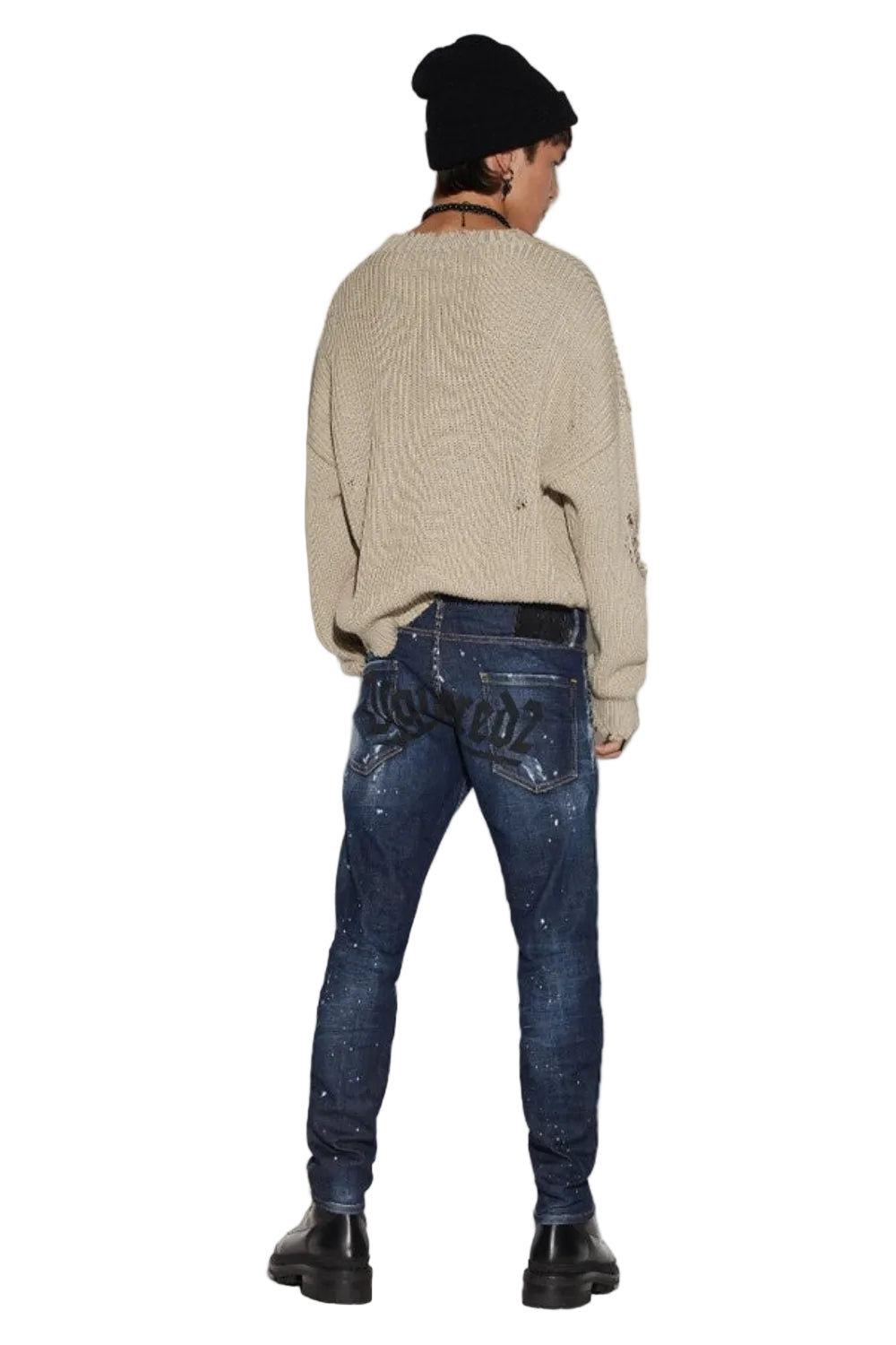 Dsquared2 Men's New Sexy Dean Denim Jeans - Navy Blue