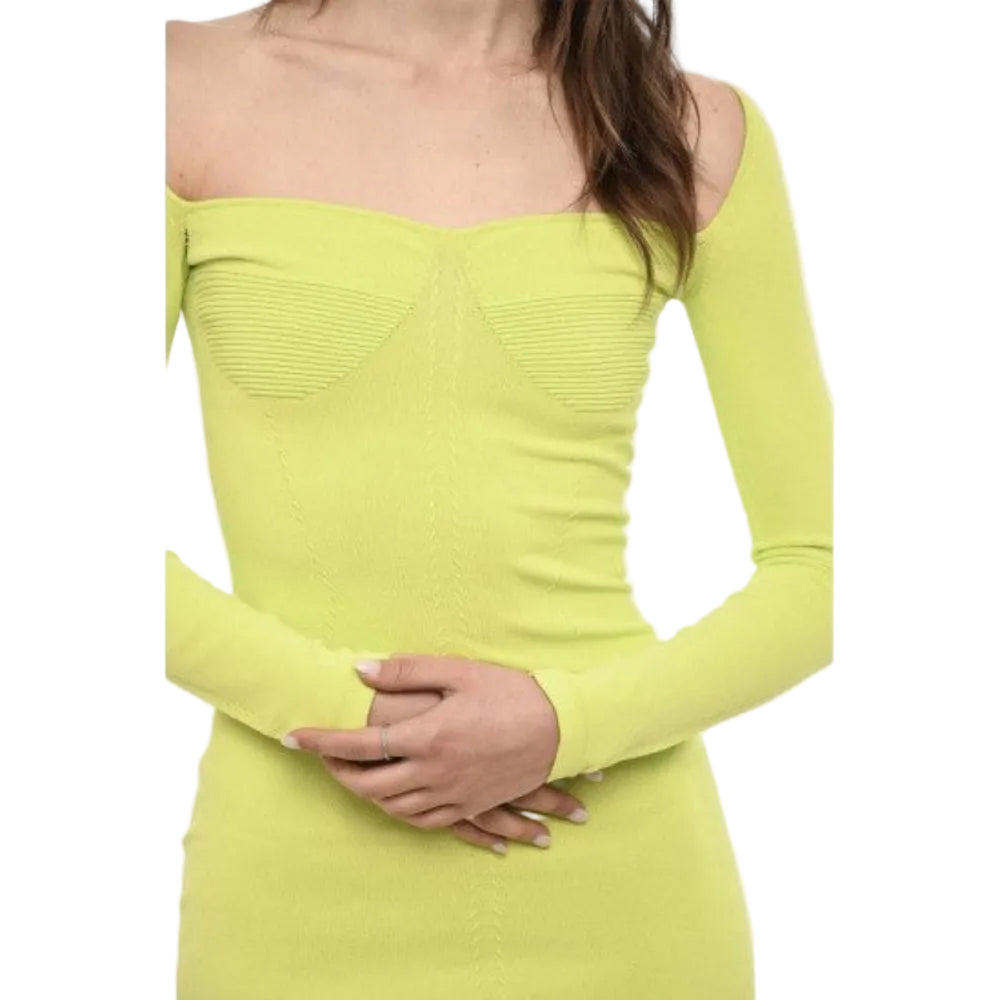 Dsquared2 Women's Square Neck Dress - Blazing Yellow