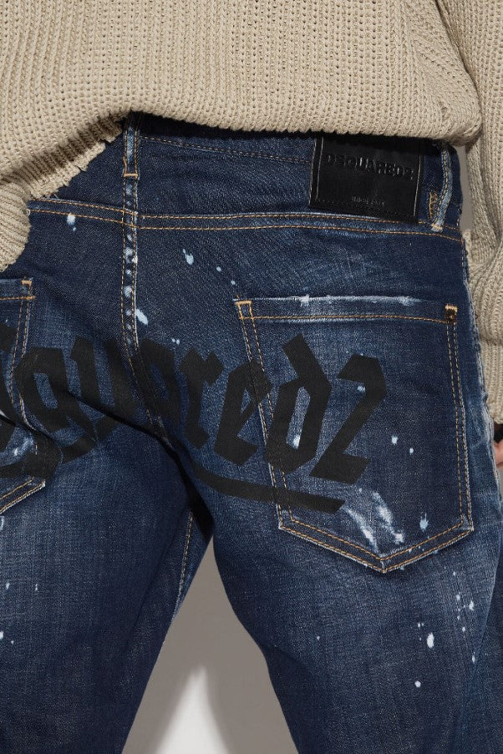 Dsquared2 Men's New Sexy Dean Denim Jeans - Navy Blue