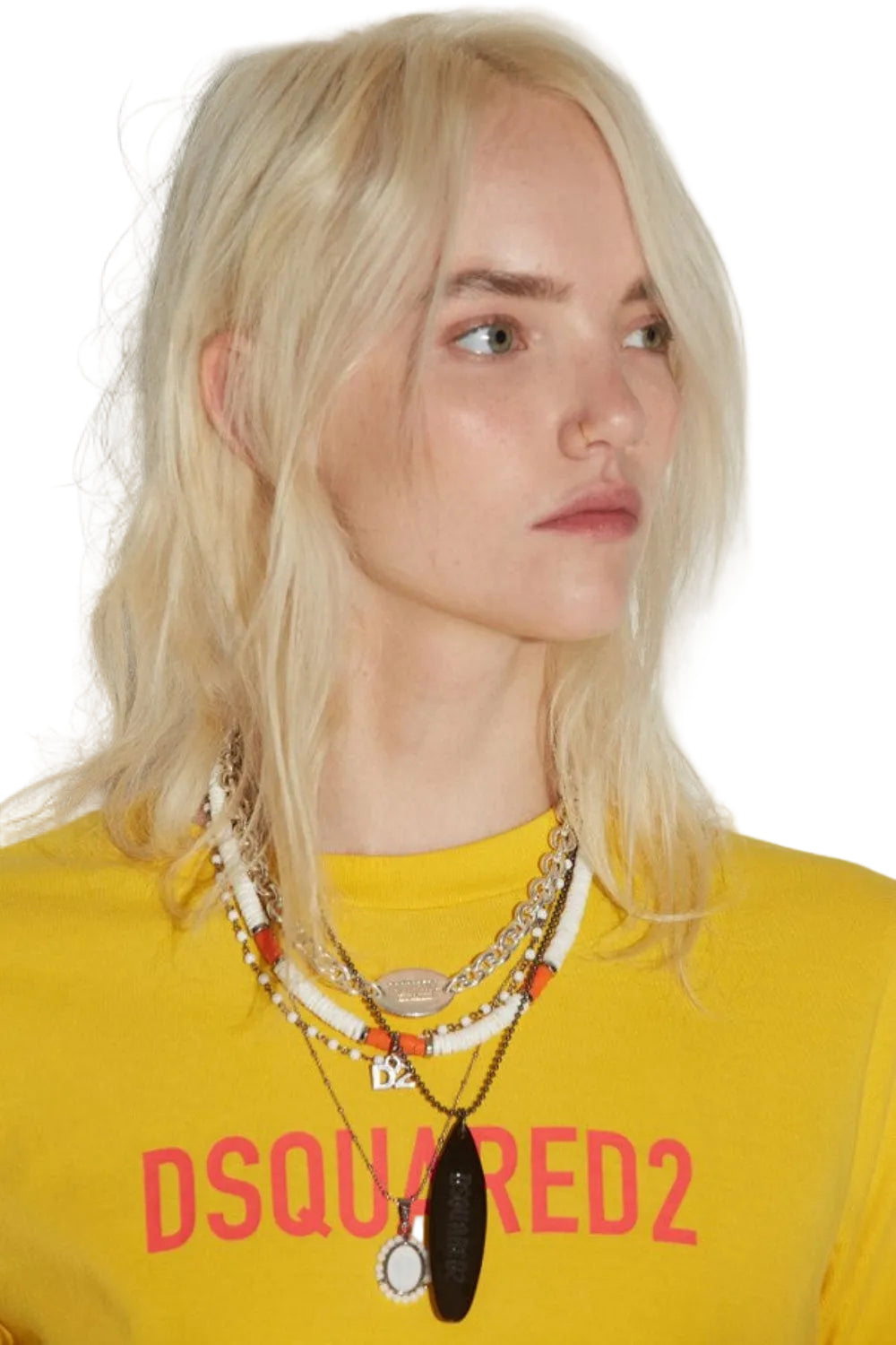 Dsquared2 Women's Easy Organic Cotton Jersey T-Shirt - Cyber Yellow