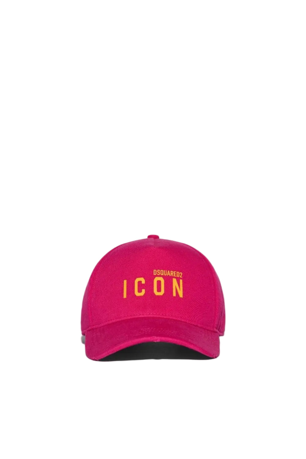 Dsquared2 Men's 3D Print Cotton Gabardine Baseball Cap - Fuchsia/Yellow