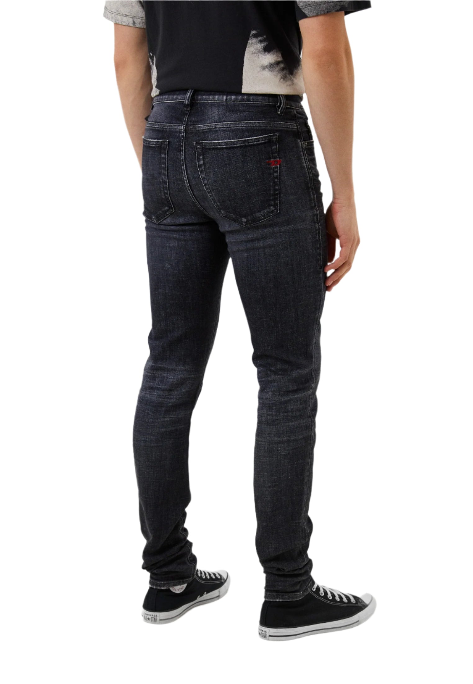 Diesel D-Amny Washed Black Skinny Fit Stretch Jeans Denim