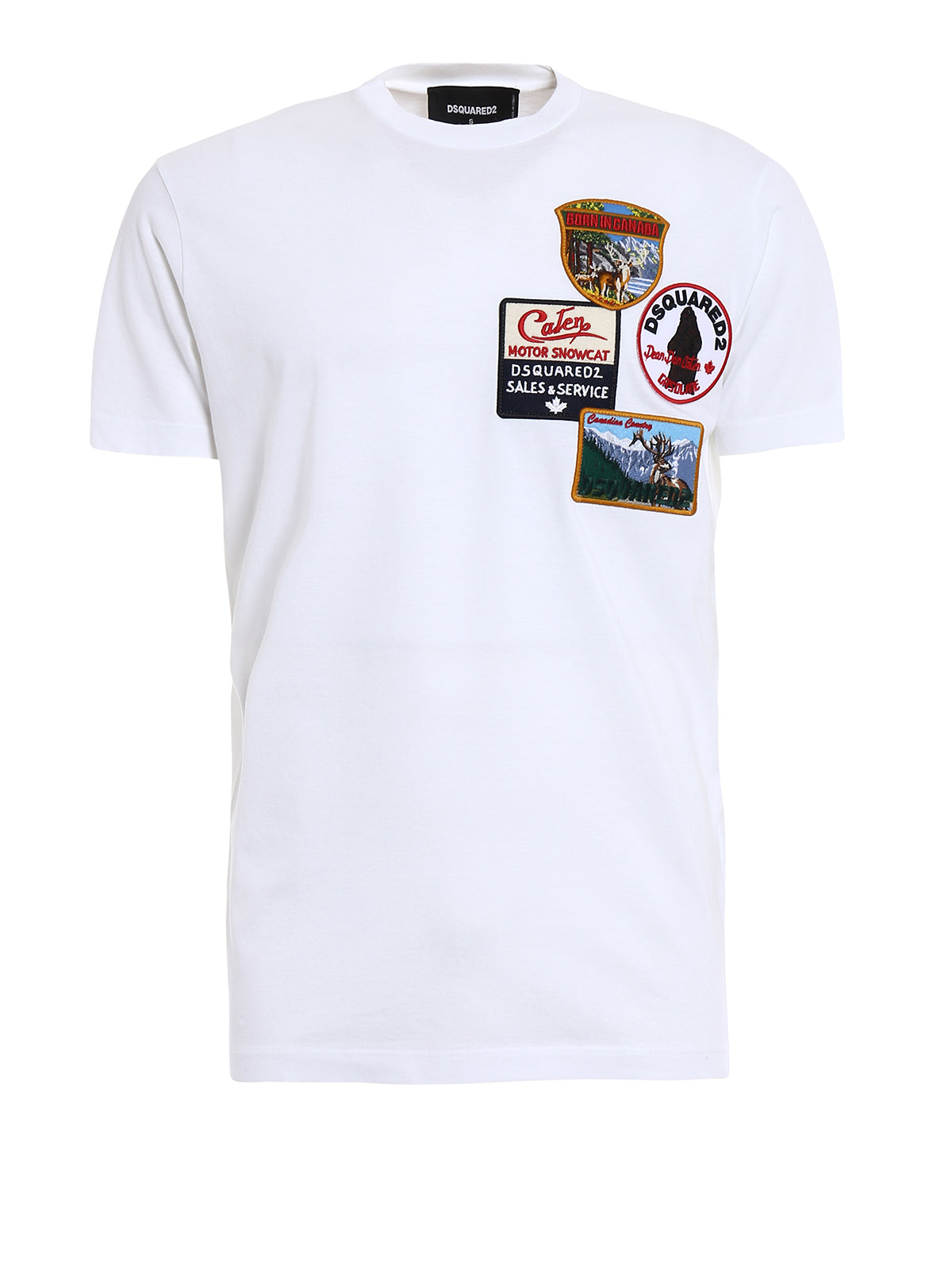 Dsquared2 Men's Patch Detailed Cotton T-Shirt - White