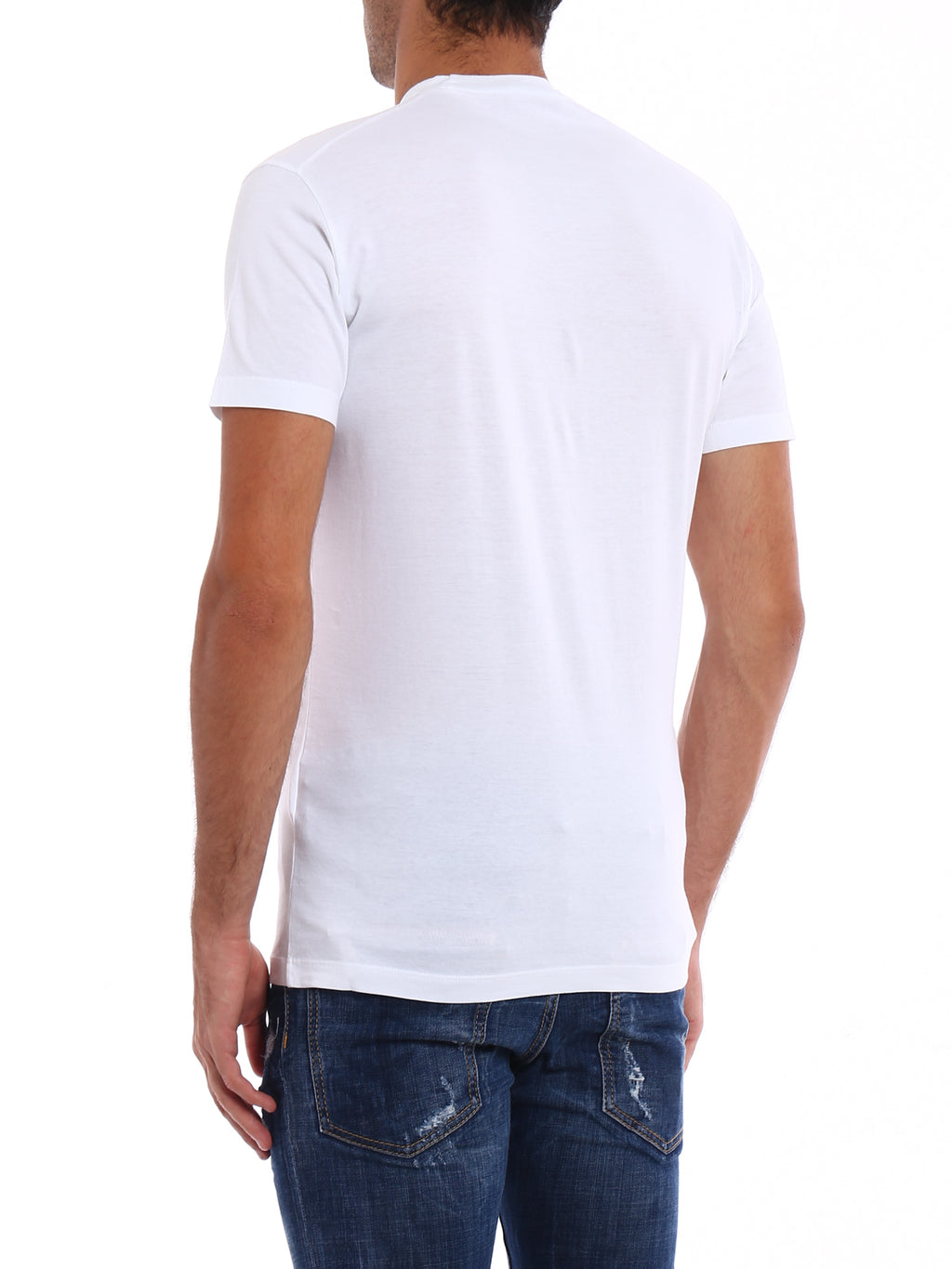 Dsquared2 Men's Patch Detailed Cotton T-Shirt - White