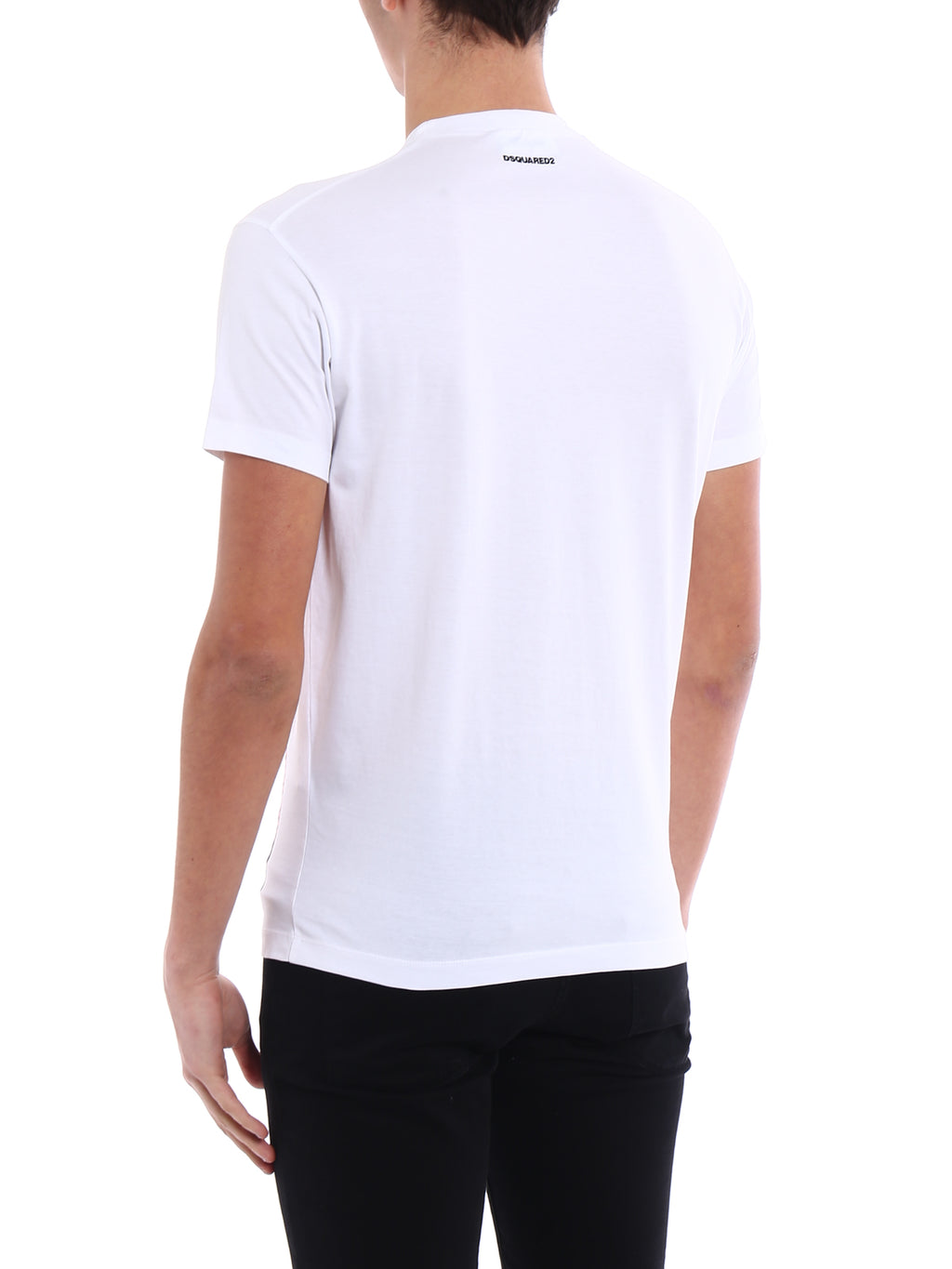 Dsquared2 Men's Colourful Africa Print Cotton T-Shirt - White