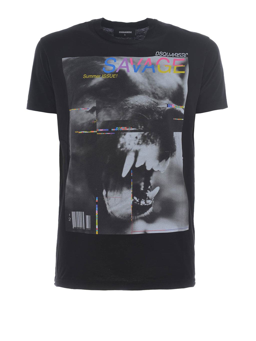 Dsquared2 Men's Savage Print Graphic Cotton T-Shirt - Black