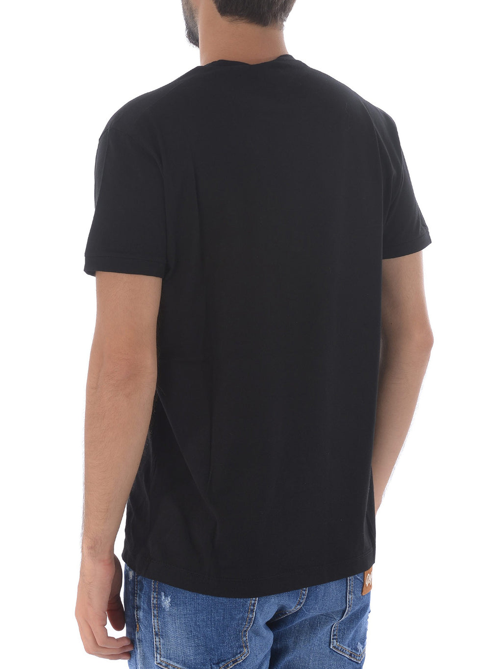 Dsquared2 Men's Black Psychedelic Bros Cotton T-Shirt Size L