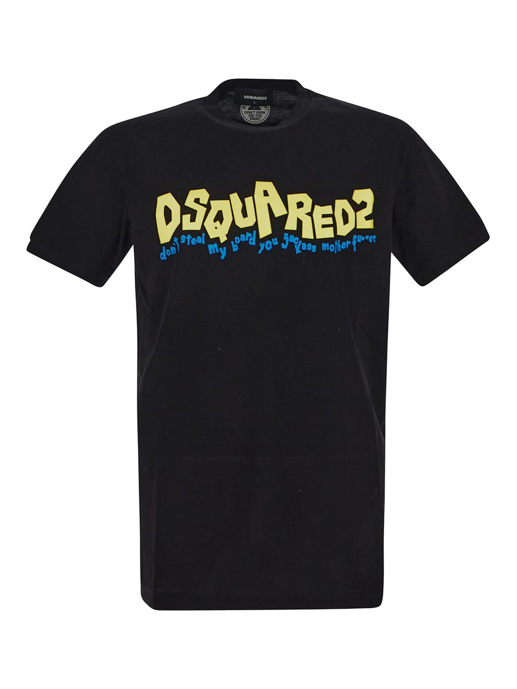 Dsquared2 Men's Waving Logo Graphic Cotton T-Shirt - Black