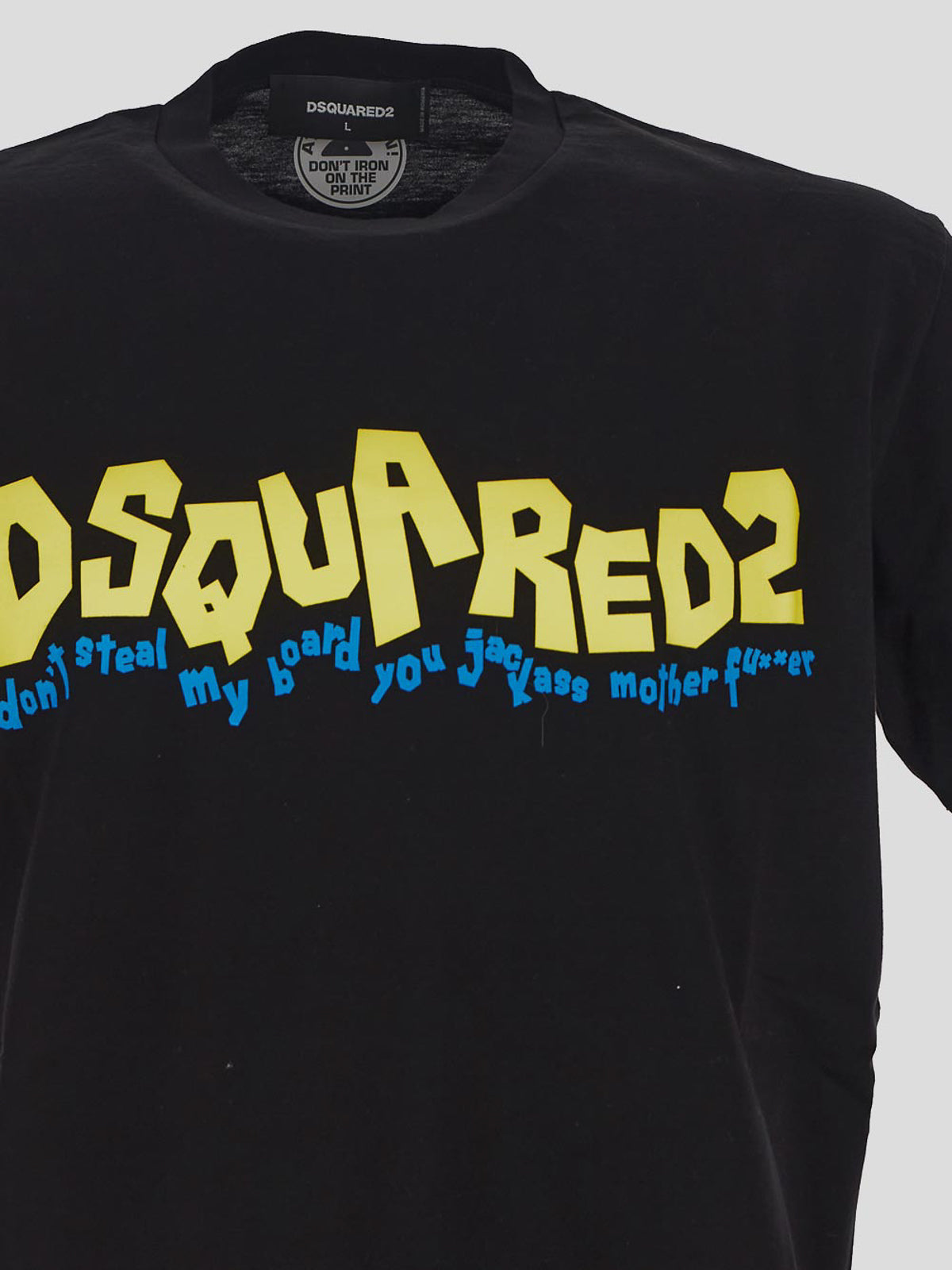 Dsquared2 Men's Waving Logo Graphic Cotton T-Shirt - Black