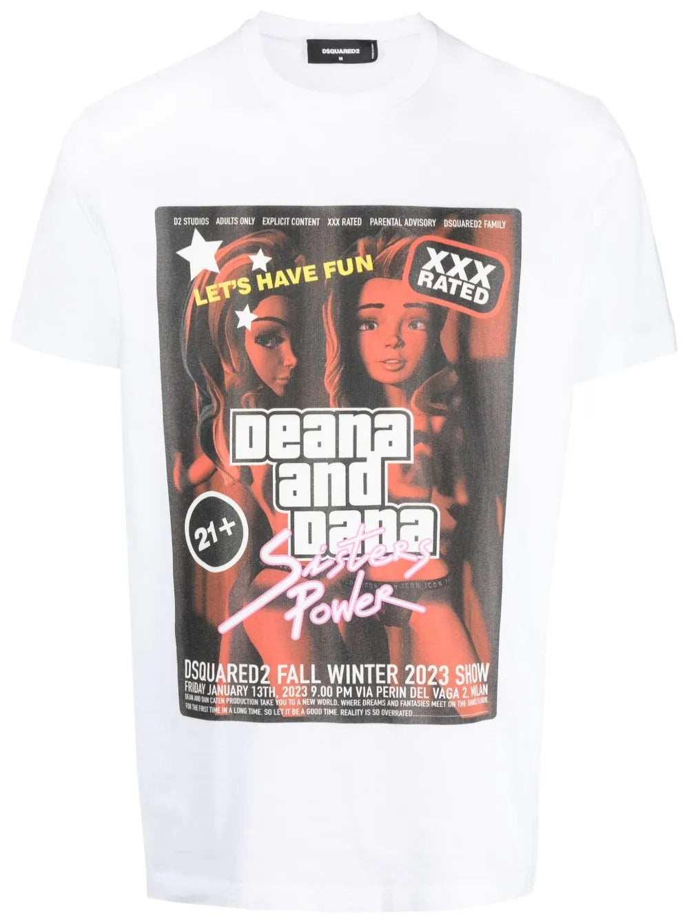 Dsquared2 Men's Graphic Logo Cotton T-Shirt - White