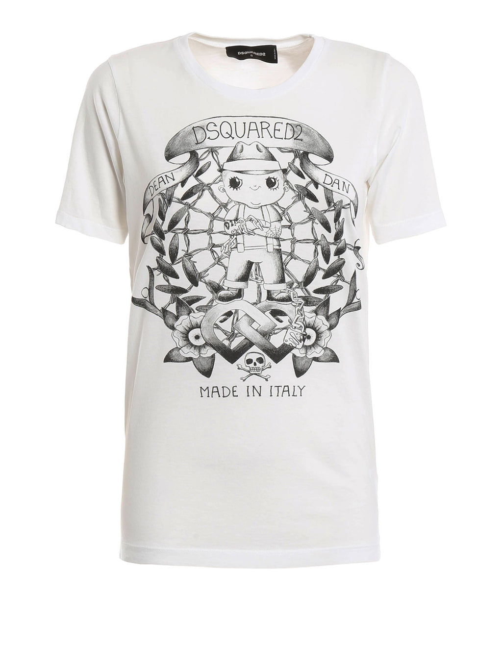 Dsquared2 Women's Dean Dan Printed Cotton T-Shirt - White