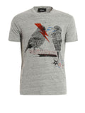 Dsquared2 Women's Distressed Birds Sketched T-Shirt