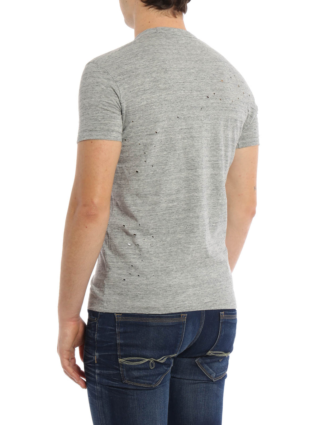 Dsquared2 Women's Distressed Birds Sketched T-Shirt