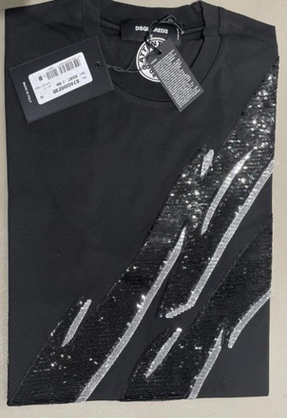 Dsquared2 Women's Black Graphic T-Shirt