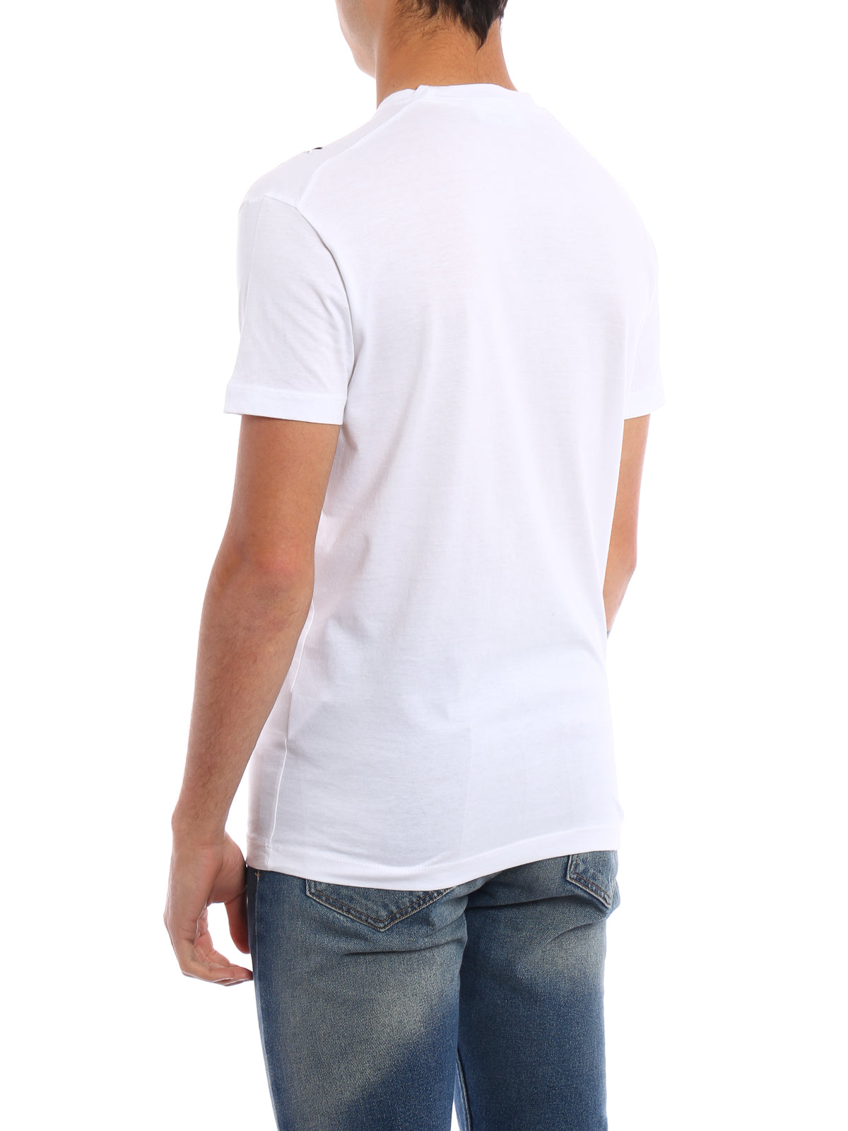 Dsquared2 Women's White Sequined Embroidered T-Shirt