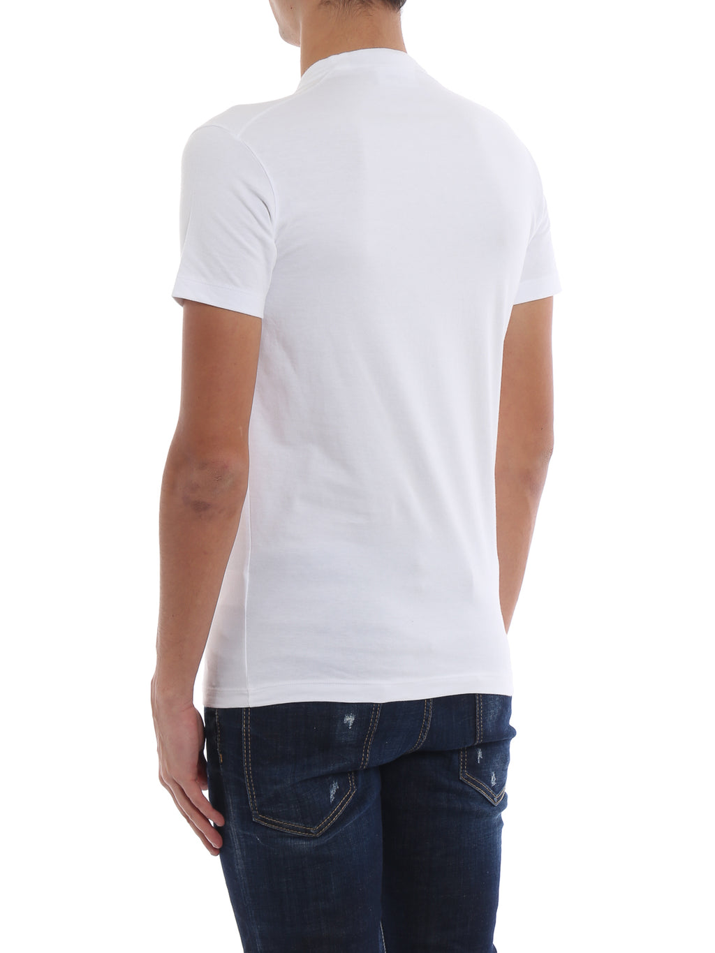 Dsquared2 Men's Acid Print Graphic Cotton T-Shirt - White