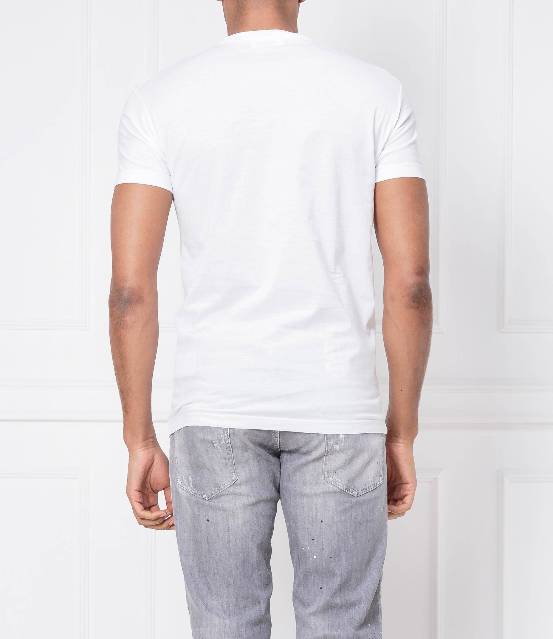Dsquared2 Men's Front Logo Graphic Cotton T-Shirt - White