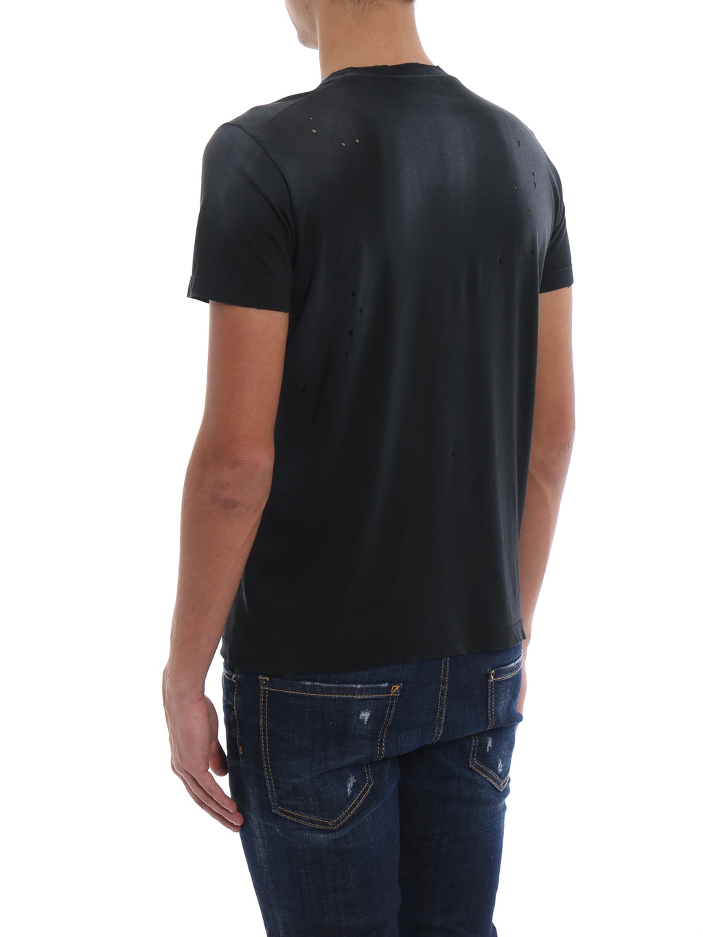 Dsquared2 Men's Black Vicious Bros Cotton T-Shirt Size XL