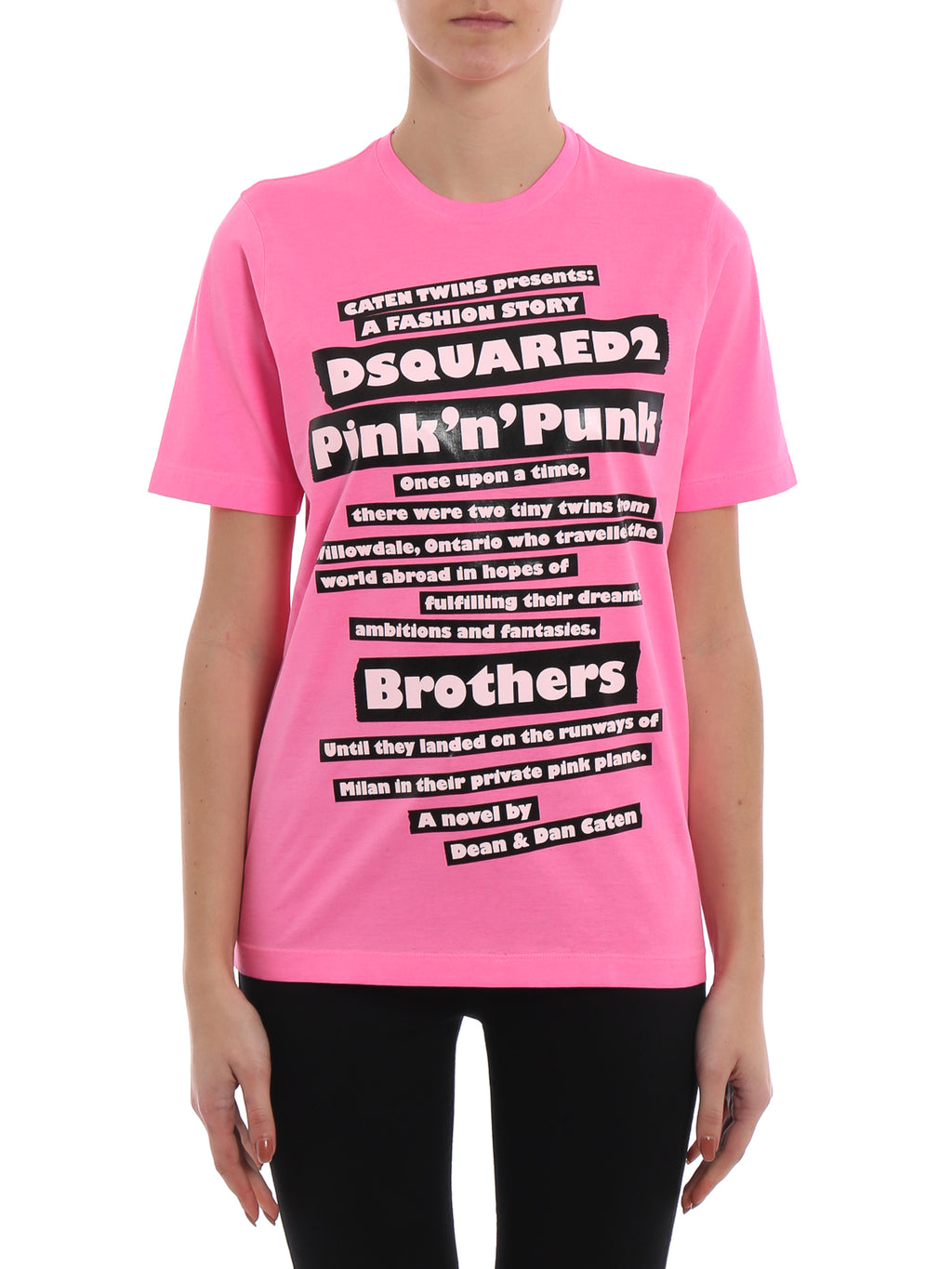 Dsquared2 Women's Novel Print Cotton T-Shirt - Pink