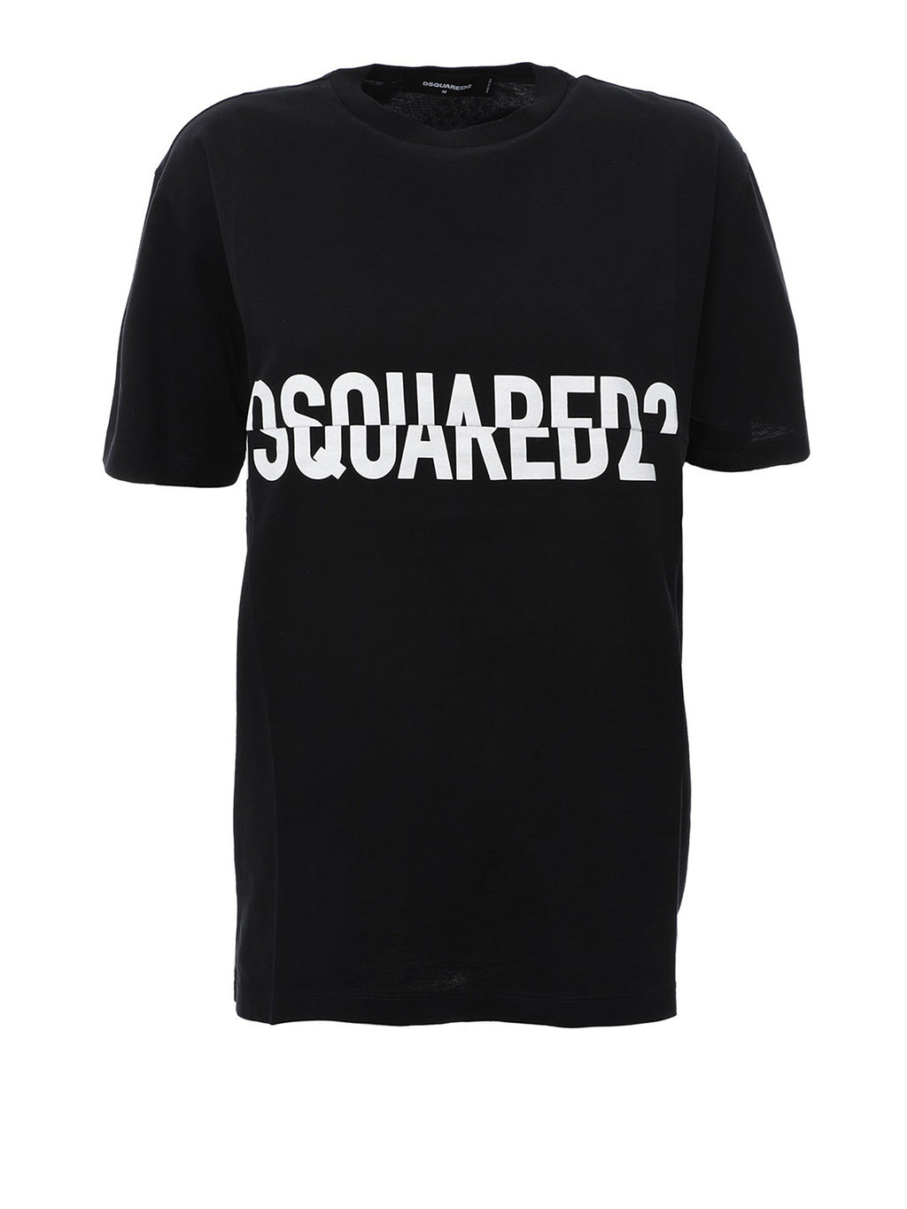 Dsquared2 Women's Staggered Logo Print Cotton T-Shirt - Black