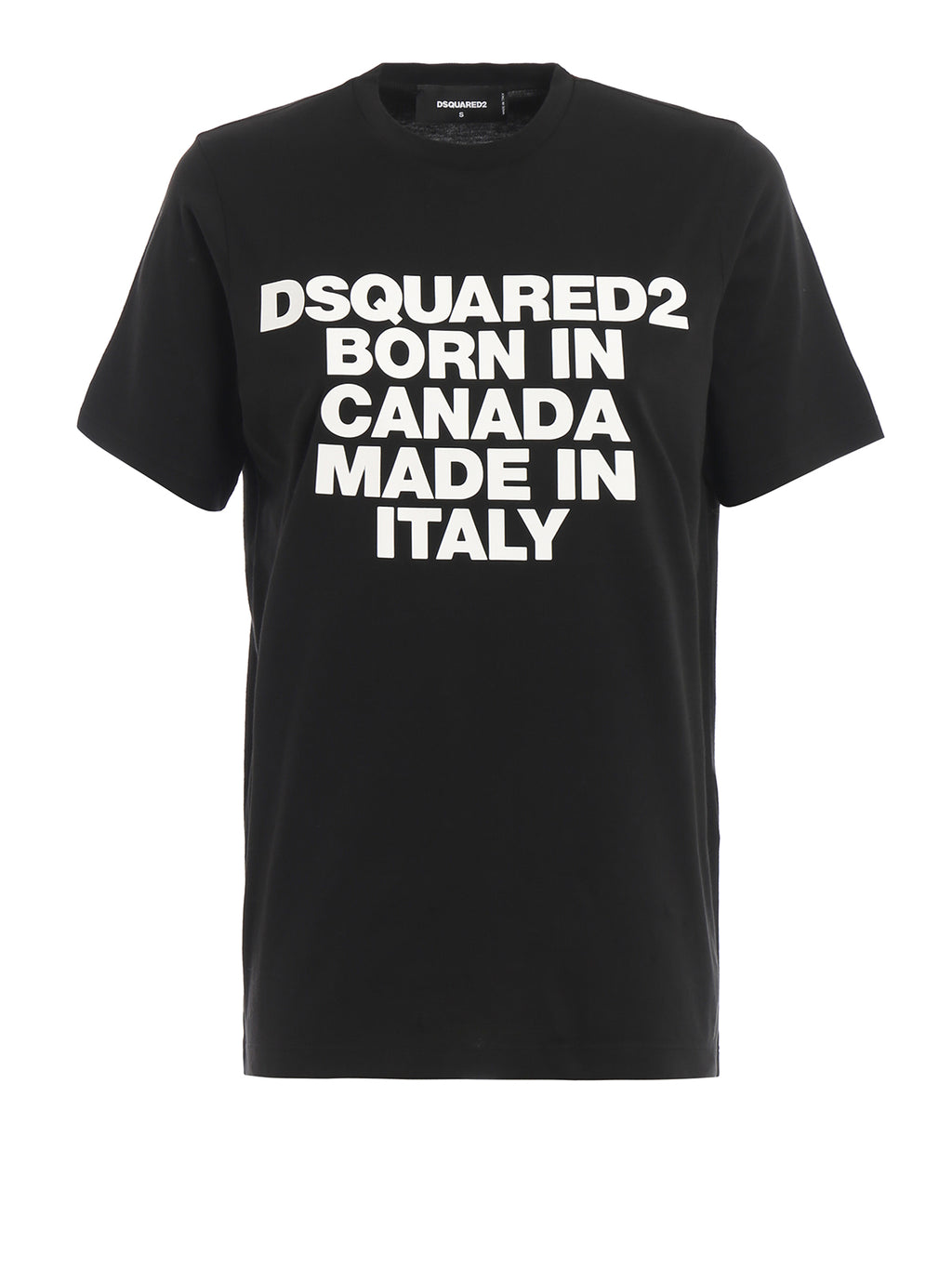 Dsquared2 Women's Born In Canada Made In Italy Cotton T-Shirt - Black