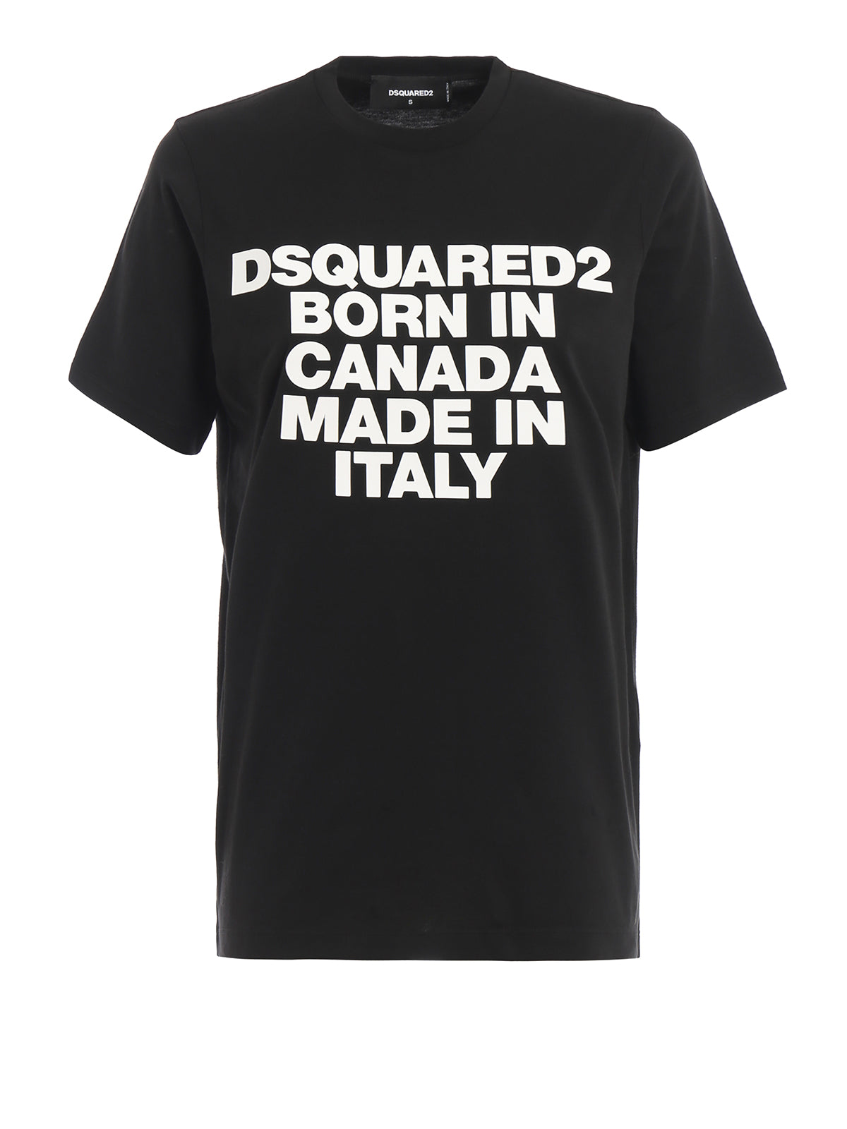 Dsquared2 Women's Born In Canada Made In Italy Cotton T-Shirt - Black