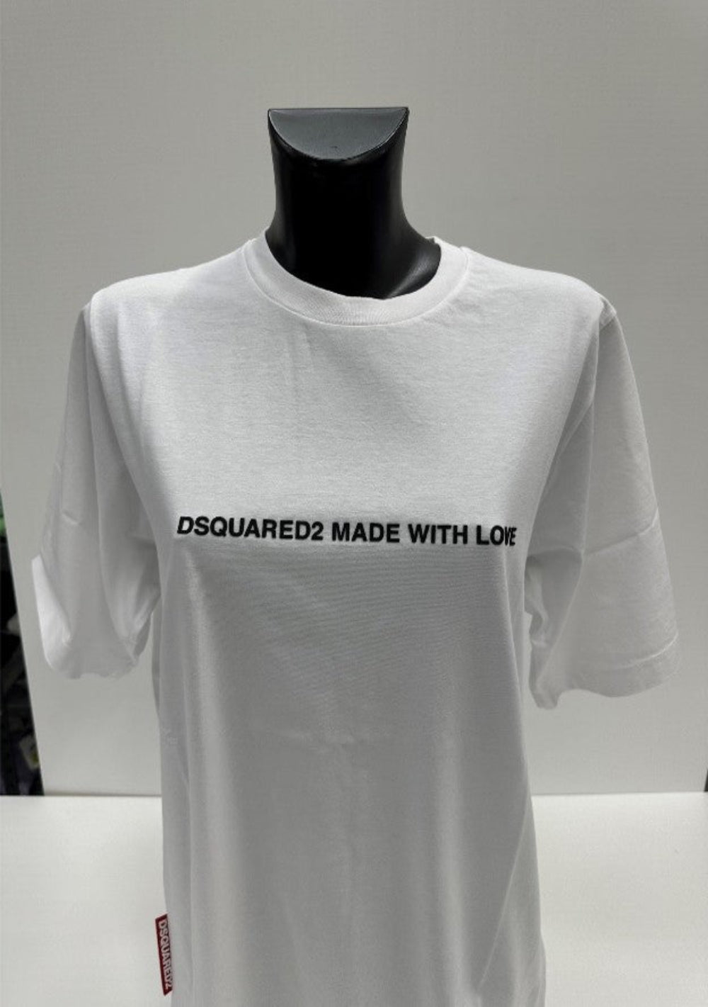 Dsquared2 Women's Icon Made With Love Logo Cotton T-Shirt - White