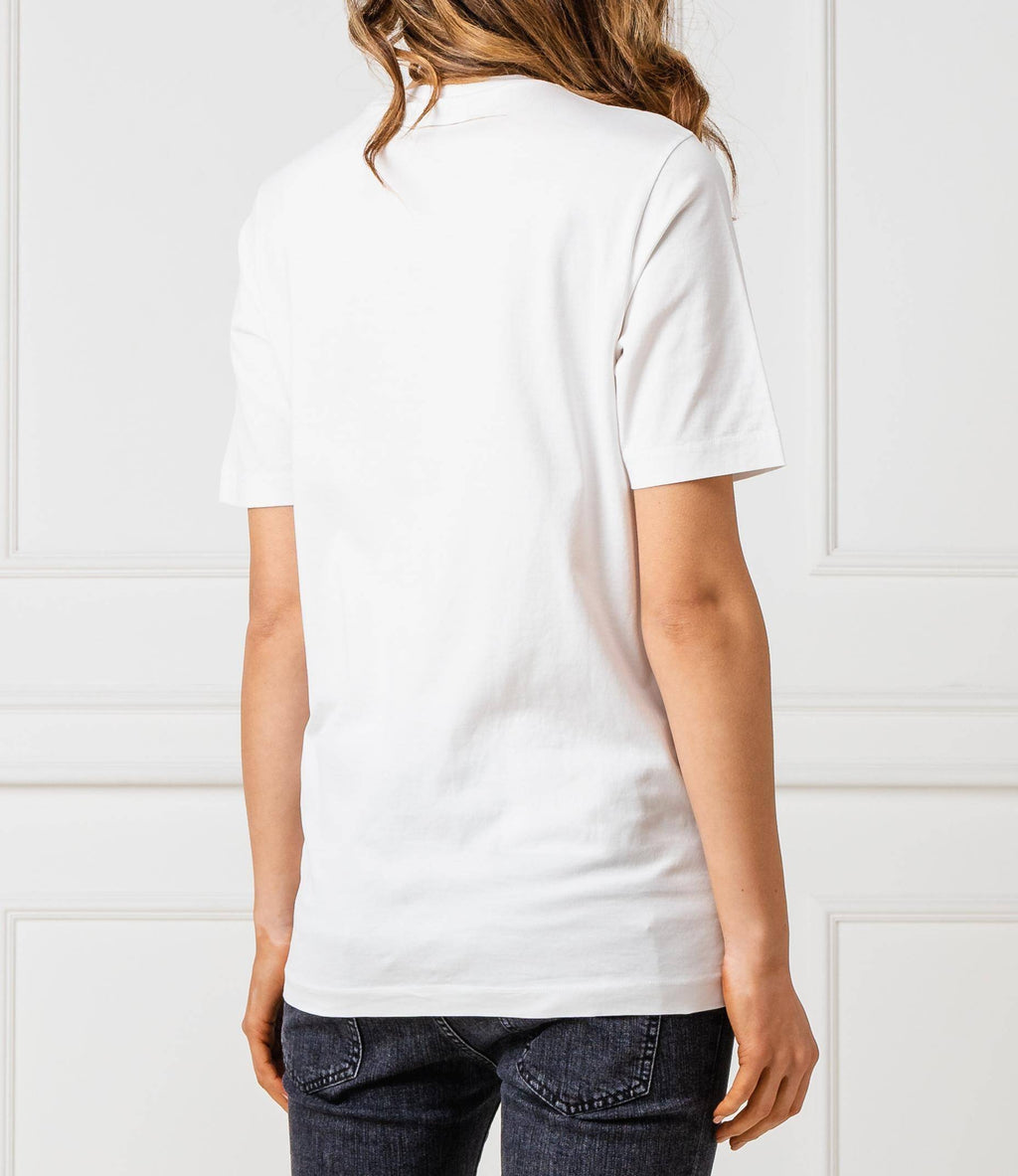 Dsquared2 Women's Glitch Logo Print Cotton T-Shirt - White