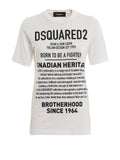 Dsquared2 Women's Canadian Heritage Print Cotton T-Shirt - White
