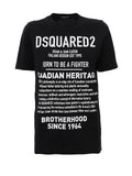Dsquared2 Women's Canadian Heritage Print Cotton T-Shirt - Black