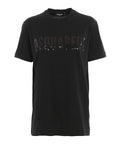 Dsquared2 Women's Sequined Logo Detailed Cotton T-Shirt - Black