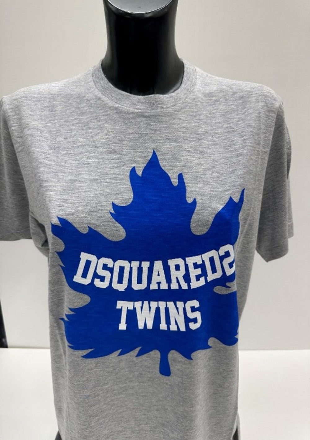 Dsquared2 Women's Twins Maple Leaf Print Cotton T-Shirt - Grey Melange