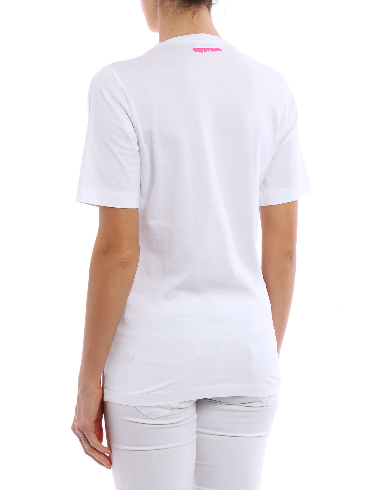 Dsquared2 Women's Logo Print Cotton T-Shirt - White