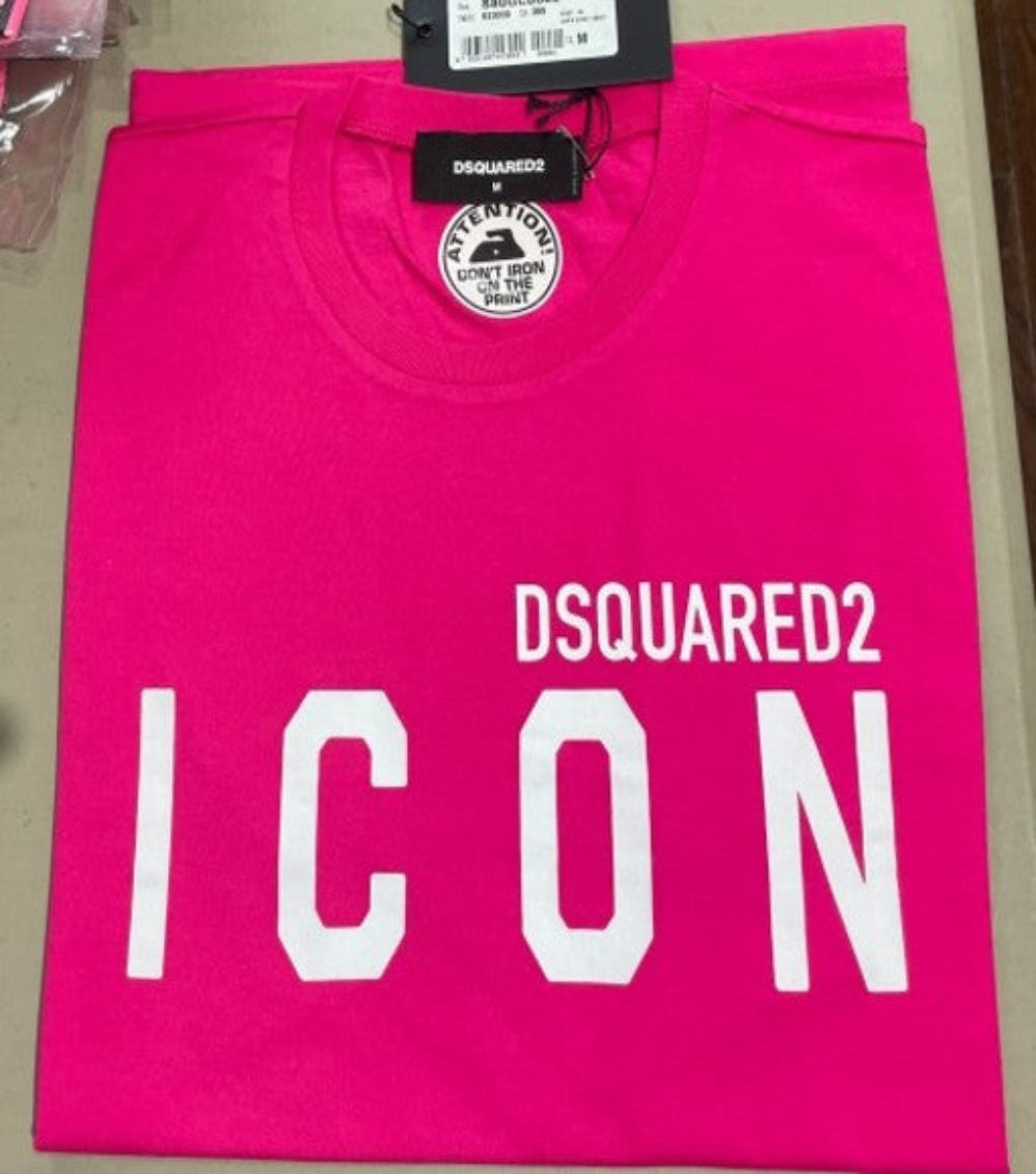 Dsquared2 Women's Pink Icon Graphic T-Shirt