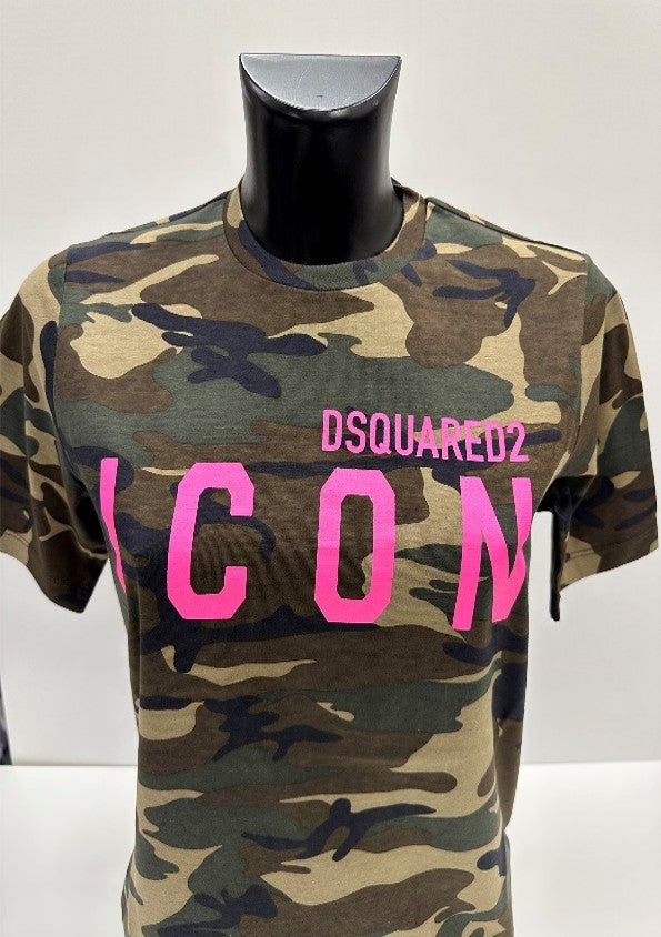 Dsquared2 Women's Camouflage Print Cotton T-Shirt - Multi