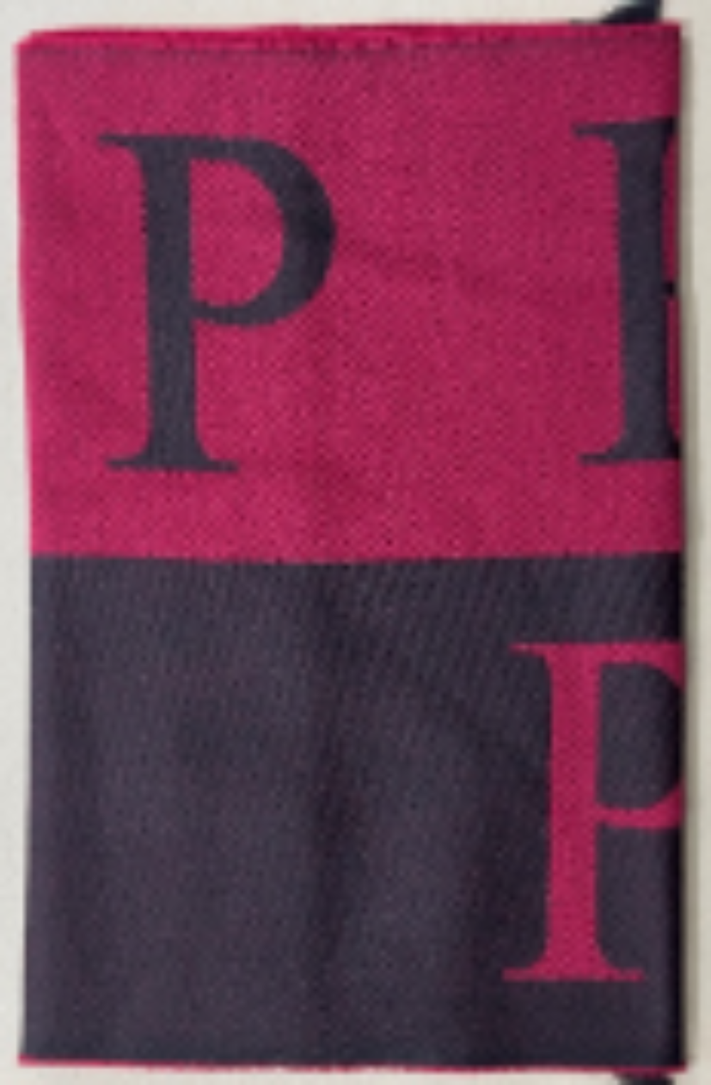 Philipp Plein Logo Scarf - Black-Burgundy