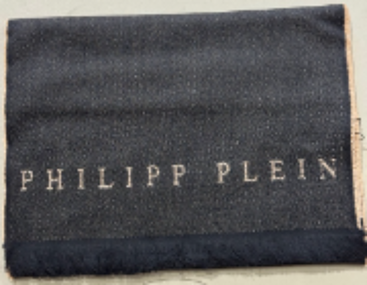 Philipp Plein Logo Scarf - Beige-Black