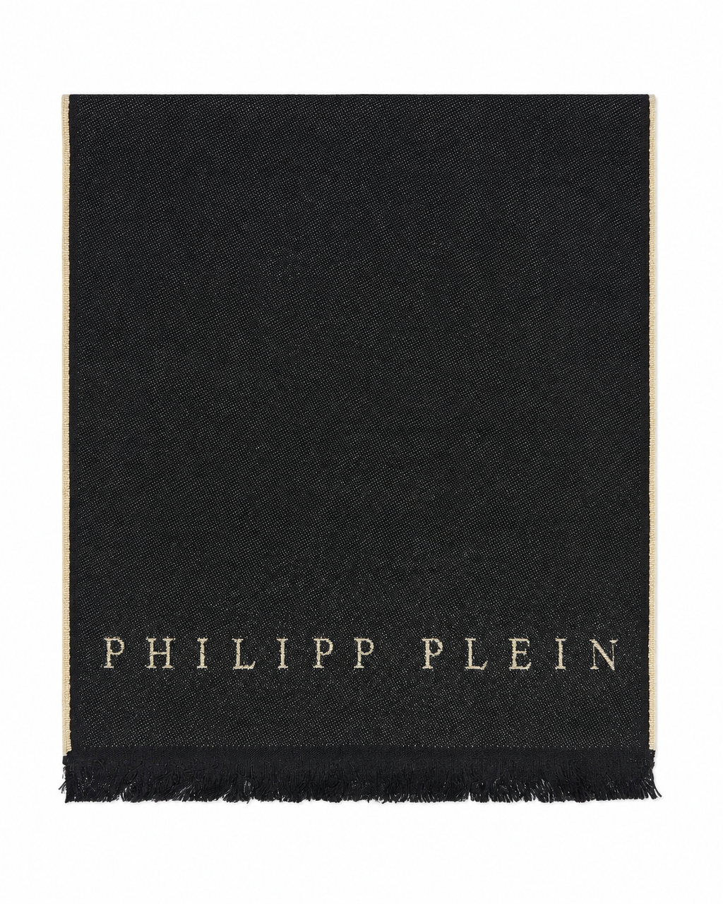 Philipp Plein Logo Scarf - Beige-Black