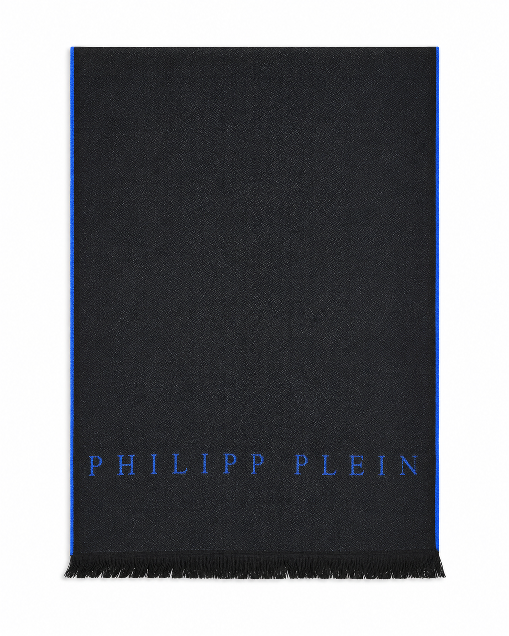 Philipp Plein Logo Scarf - Blue-Black
