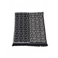 Philipp Plein Logo Scarf - Grey-Black