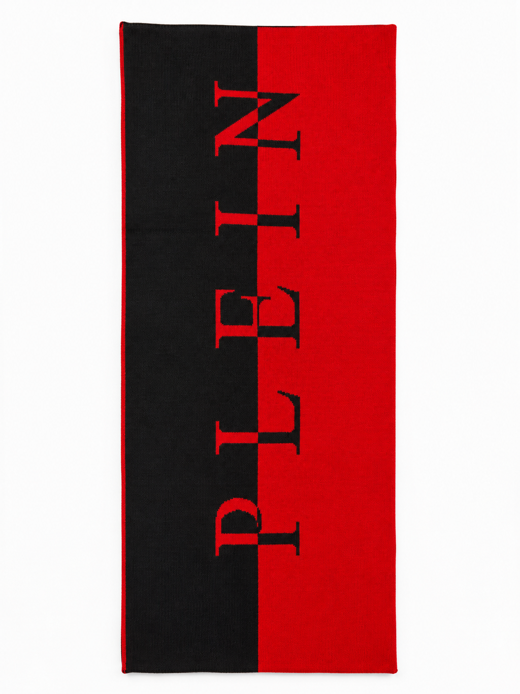 Philipp Plein Logo Scarf - Black/Red