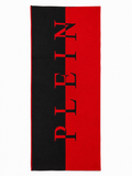 Philipp Plein Logo Scarf - Black/Red