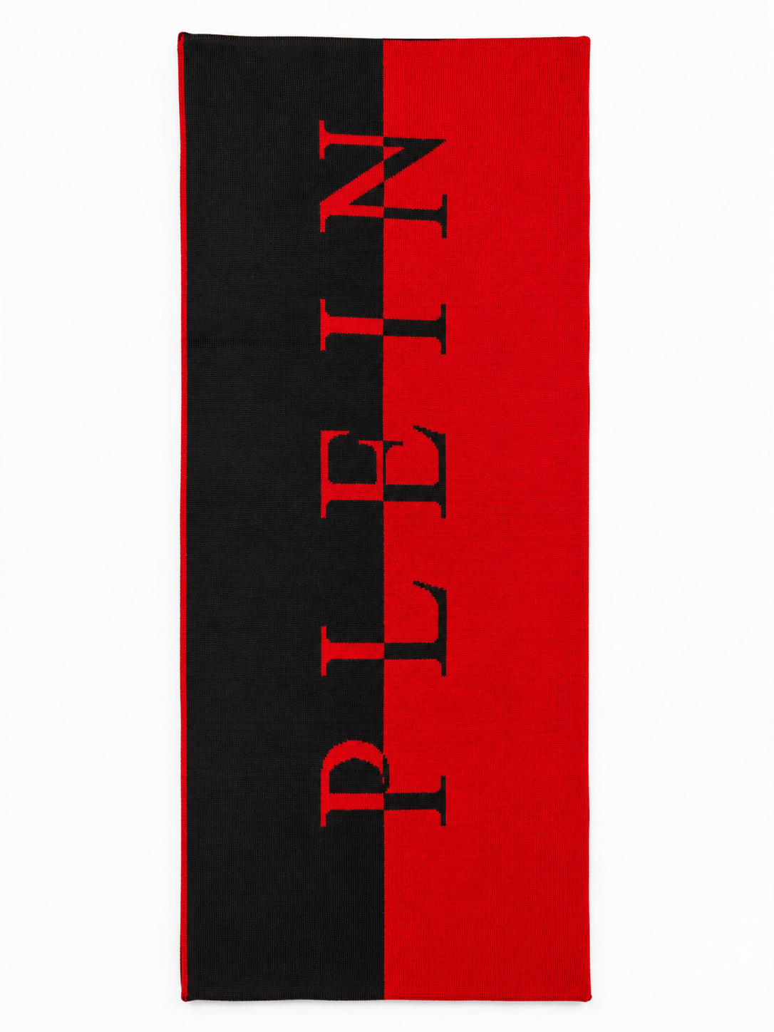 Philipp Plein Logo Scarf - Black/Red