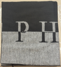 Philipp Plein Logo Scarf - Grey-Black